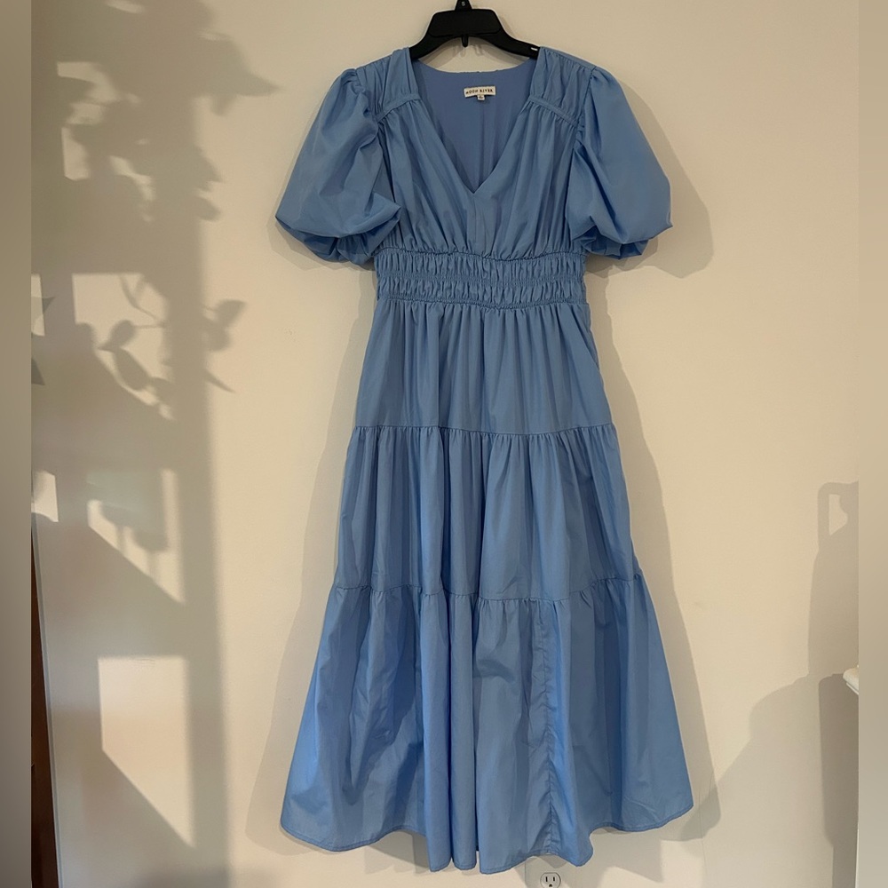 Baby Blue Midi Dress